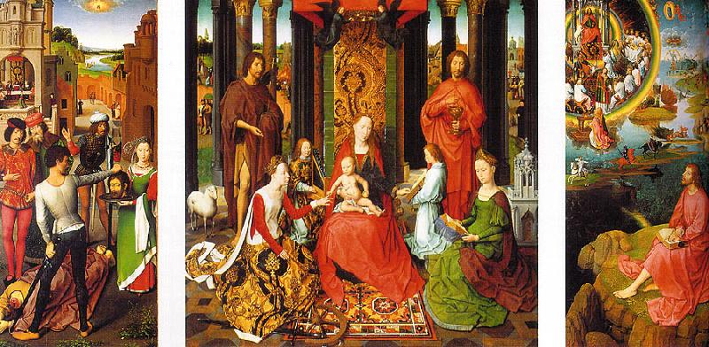 Hans Memling Triptych of St.John the Baptist and St.John the Evangelist china oil painting image